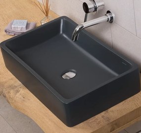 Creta Black Matt 62x38 - Επιτραπέζιος νιπτήρας
