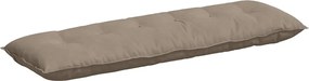 vidaXL Μαξιλάρι Πλάτης Taupe 160 x 50 cm Ύφασμα Μικροΐνας