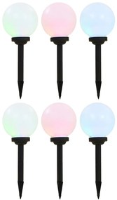 vidaXL Φωτιστικά Μπάλες Εξωτερικού Χώρου Ηλιακά 6 τεμ. LED 20 εκ. RGB