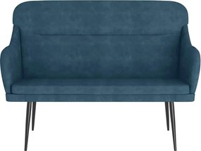 vidaXL Πάγκος Μπλε 110x76x80 εκ. Βελούδινος