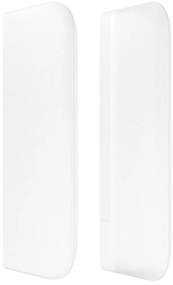 vidaXL Κεφαλάρι με Πτερύγια Λευκό 103x16x78/88 εκ. Συνθετικό Δέρμα