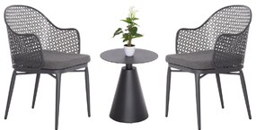 ΣΕΤ LOUNGE 3TMX ΕΞ.ΧΩΡΟΥ OREGO HM21106.01 ΑΛΟΥΜΙΝΙΟ ΣΕ ΣΚΟΥΡΟ ΓΚΡΙ
