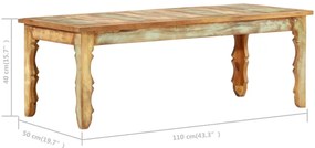 vidaXL Τραπεζάκι Σαλονιού 110x50x40 εκ. από Μασίφ Ανακυκλωμένο Ξύλο