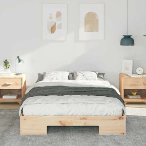 vidaXL Σκελετός Κρεβατιού Καφέ 120 x 190 cm