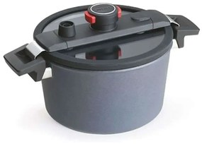 Χύτρα Χαμηλής Πίεσης Αντικολλητική Diamond Active Lite 124DALI 24cm 5lt Grey Woll 5lt Αλουμίνιο
