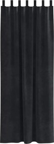 vidaXL Κουρτίνες συσκότισης 2 pcs Μαύρο 140 x 260 cm Βελούδο