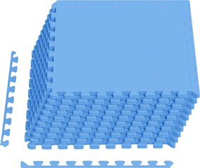 vidaXL Πατάκια 40 τμχ. Μπλε 14,4 τ.μ. Φελιζόλ EVA
