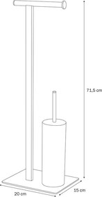 Brix white σταντ χαρτιού υγείας + πιγκάλ Sealskin