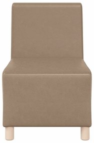 vidaXL Μοναδικός Καναπές χωρίς Χερούλια 2 pcs Καπουτσίνο