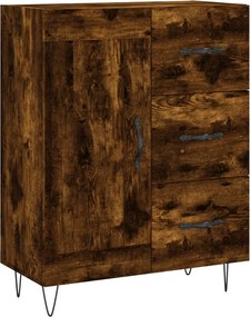 vidaXL Ντουλάπι Καπνιστή Δρυς 69,5x34x180 εκ. από Επεξεργασμένο Ξύλο