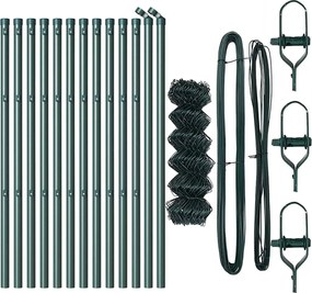 vidaXL Στύλος Περιφράξεων Πράσινο 0,8 x 25 μ (60 x 60 mm διχτυωτό)