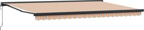 vidaXL Αναδιπλούμενη τέντα Πολύχρωμο 500 x 300 x 165 εκ.