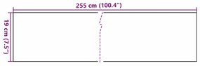 ΔΙΑΧΩΡΙΣΤΙΚΟ ΒΕΡΑΝΤΑΣ 5 ΤΕΜ. ΑΝΘΡΑΚΙ 255X19 ΕΚ. ΣΥΝΘ. ΡΑΤΑΝ 156310