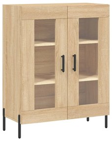 Ντουλάπι Sonoma Δρυς 69,5 x 34 x 90 εκ. από Επεξεργασμένο Ξύλο - Καφέ