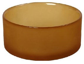 Μπωλ Σερβιρίσματος Γυάλινο Μουσταρδί Caprice ESPIEL 12x12x5,5εκ. DAC1716K6