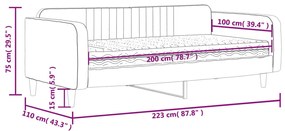 ΚΑΝΑΠΕΣ ΚΡΕΒΑΤΙ ΜΕ ΣΤΡΩΜΑ ΜΠΛΕ 100X200 ΕΚ. ΒΕΛΟΥΔΙΝΟΣ 3197045