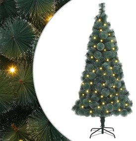 vidaXL Τεχνητό Χριστουγεννιάτικο Δέντρο 300 LEDs Πράσινο 180 cm PET