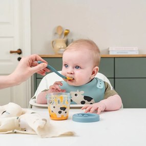 Σαλιάρα Από Σιλικόνη Dotti Blue Done By Deer