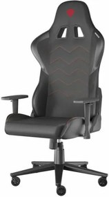 Genesis NFG-2068 Nitro 550 Καρέκλα Gaming Δερματίνης με Ρυθμιζόμενα Μπράτσα Μαύρη
