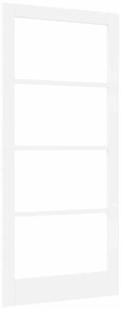 vidaXL Εσωτερική Πόρτα με Γυαλί Λευκό 93 x 202 cm