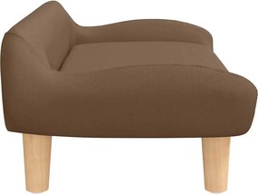 vidaXL Κρεβάτι Σκύλου Καφέ 70 x 40 x 24 εκ. Υφασμάτινο