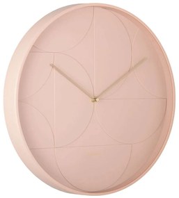 Ρολόι Τοίχου Echelon KA5948PI Φ40x4,5cm Faded Pink Karlsson Μέταλλο