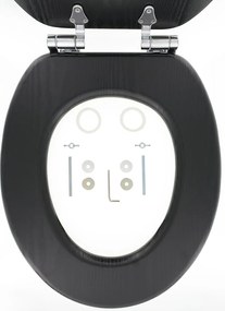 Tiger Blackwash Καπάκι Λεκάνης MDF Black 252030746