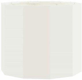 vidaXL Γλάστρα Λευκό 60 x 60 x 50 εκ Ατσάλι