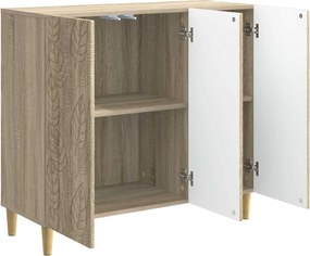 vidaXL Πλαϊνό γραφείο Sonoma Δρυς 89 x 34,5 x 80 εκ Επεξεργασμένο Ξύλο