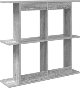 vidaXL Ράφι Τοίχου Επιτοίχιο Γκρι Sonoma 100 x 20 x 75 εκ