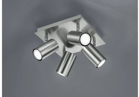 Σποτ Φωτιστικό Οροφής 4xGU10 35W IP20 Marley 802430407 Trio Lighting-802430407-Νίκελ Ματ 802430407