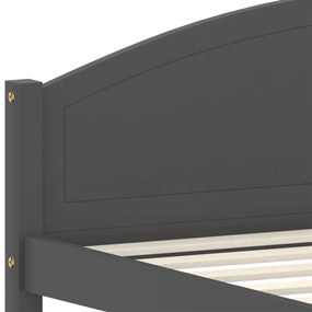 vidaXL Πλαίσιο Κρεβατιού Σκούρο Γκρι 160x200 εκ. από Μασίφ Ξύλο Πεύκου