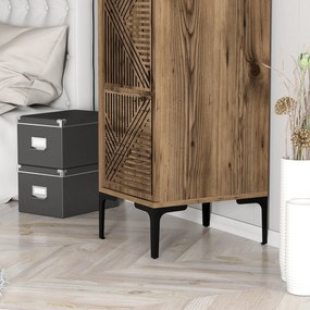 Μονοφυλλη Ντουλαπα Καρυδια SOLANO 51.8x140x180