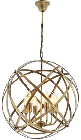 Φωτιστικό Οροφής 683AVN1395 Φ50x90cm 6xE14 40W Gold Opviq