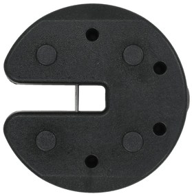 vidaXL Βαρίδια για Κιόσκι 4 τεμ. Μαύρα 220 x 50 χιλ. από Σκυρόδεμα