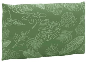 vidaXL Μαξιλάρια Παλέτας 3 τεμ. Σχέδιο Φύλλων Υφασμάτινα