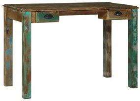 vidaXL Γραφείο γραφής Καφέ 112 x 55 x 76 εκ. Στερεό Ανακτηθέν Ξύλο