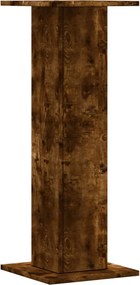 vidaXL Βάσεις Φυτών 2Τεμ. Καπνιστή Δρυς 30x30x80εκ. Επεξεργασμένο Ξύλο