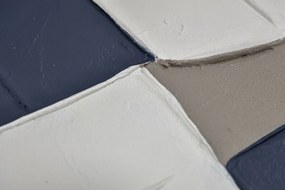 Καμβάς Home ESPRIT Μπλε Λευκό Αφηρημένο Urban 83 x 4 x 123 cm (x2)