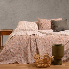 Σεντόνια Μονά (Σετ) Melinen Ultra Line Amy Beige Σομόν ΧΩΡΙΣ ΛΑΣΤΙΧΟ 170x270