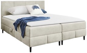 Επενδυμένο κρεβάτι Box Best II-Krem-120 x 200