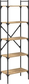vidaXL Βιβλιοθήκη 5 επιπέδων 56 x 32 x 174 cm Επεξεργασμένο ξύλο