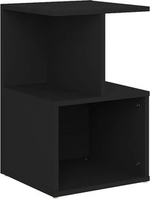 vidaXL Κομοδίνο Μαύρο 35 x 35 x 55 εκ. από Επεξ. Ξύλο