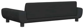 vidaXL Καναπές Παιδικός Μαύρο 100 x 54 x 33 εκ. από Βελούδο