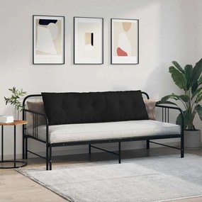 vidaXL Μαξιλάρι Πλάτης Μαύρο 160 x 19 x 50 εκ ύφασμα