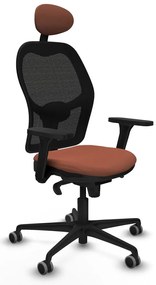 Καρέκλα γραφείου με κεφαλάρι Jorquera Piqueras y Crespo 3D036G1 Καφέ Μαύρο