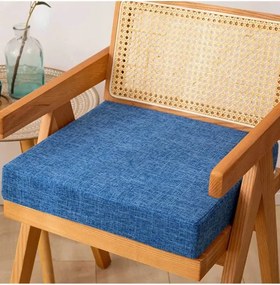 Μαξιλάρι καρέκλας για άνεση 45x45x8 cm - Μπλε 45 x 55