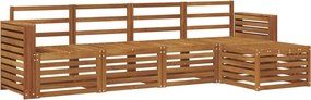 vidaXL Σειρά Καναπέ Εξωτερικού 5 pcs Φυσικό