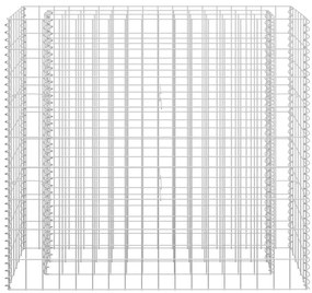 vidaXL Συρματοκιβώτιο-Γλάστρα Υπερυψωμένη 90x30x90 εκ. Γαλβ. Χάλυβας