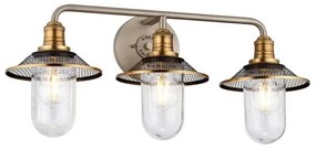 Απλίκα Φωτιστικό Μπάνιου 3xE27 IP44 Rigby Quintiesse Elstead Lighting QN-RIGBY3-BATH-AN Ορείχαλκος